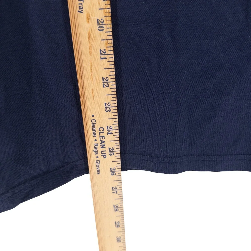 Polo Ralph Lauren Mens Small Polo Shirt Navy Blue US Open 2015 Colorblock Tennis